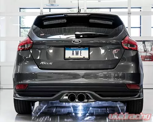 AWE Tuning Track Edition Catback Exhaust Chrome Silver Tips Ford Focus