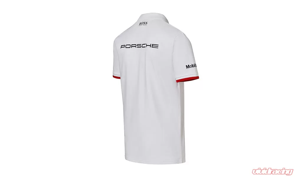 Porsche Driver Selection Motorsport Collection Men's White Polo Shirt ...