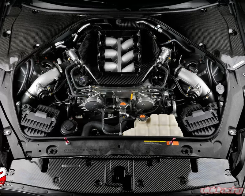 Password JDM Dry Carbon Fiber Engine Compartment Covers Nissan GT-R R35 ...