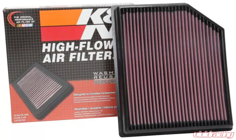 K&N Replacement Air Filter Jeep Grand Cherokee 2018-2020 6.2L V8 | 33-5077 Air Filter For 2018 Jeep Grand Cherokee
