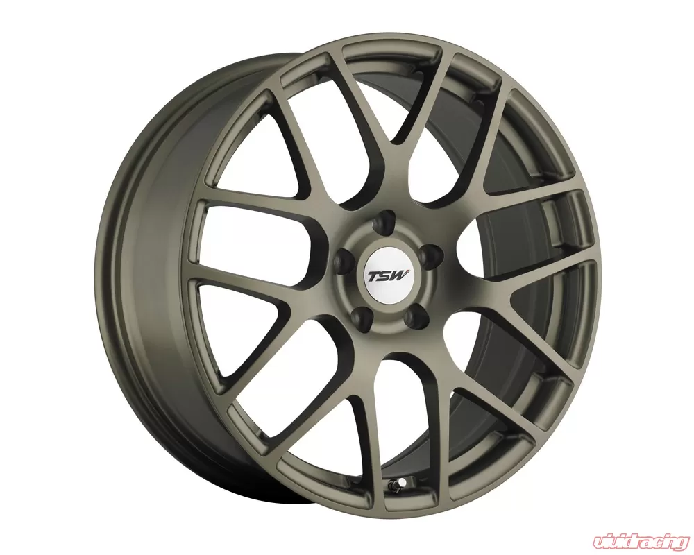 18 x 8. inches /5 x 112 mm, 45 mm Offset TSW NURBURGRING Bronze Wheel with Painted Finish 