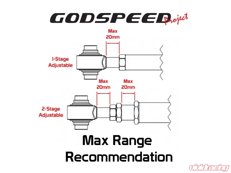 Godspeed Project Adjustable Camber Rear Control Arms Toyota Corolla Sedan E210 2020-2023 - AK-066-E