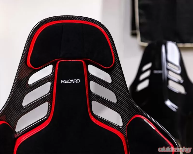 RECARO Podium (Large Pads) CFK Carbon Fiber Seat - Black Alcantara/Red –  World-Motorsports