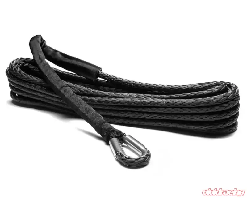 SuperATV Replacement Black Synthetic Winch Rope - 12000 LB.