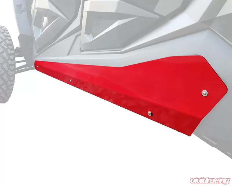 AFX Motorsports 1/8" Brushed Aluminum Plain Rock Sliders Polaris RZR XP 1000 4 Seater 2015-2022 - SKI078-A-18-AL-PLAIN