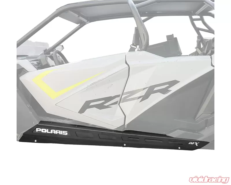 AFX Motorsports 1/8" Black Stripes Rock Sliders Polaris RZR XP PRO | PRO R | Turbo R 4 Seater - SKI130-A-18-B-STRIPES