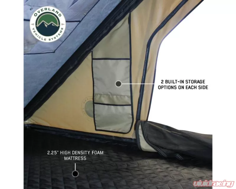 Overland Vehicle System  LD TMON Clamshell Aluminum Hard Shell Roof Top Tent - 18119935