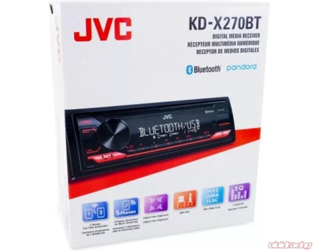 JVC Bluetooth Digital Media Receiver - KD-X270BT