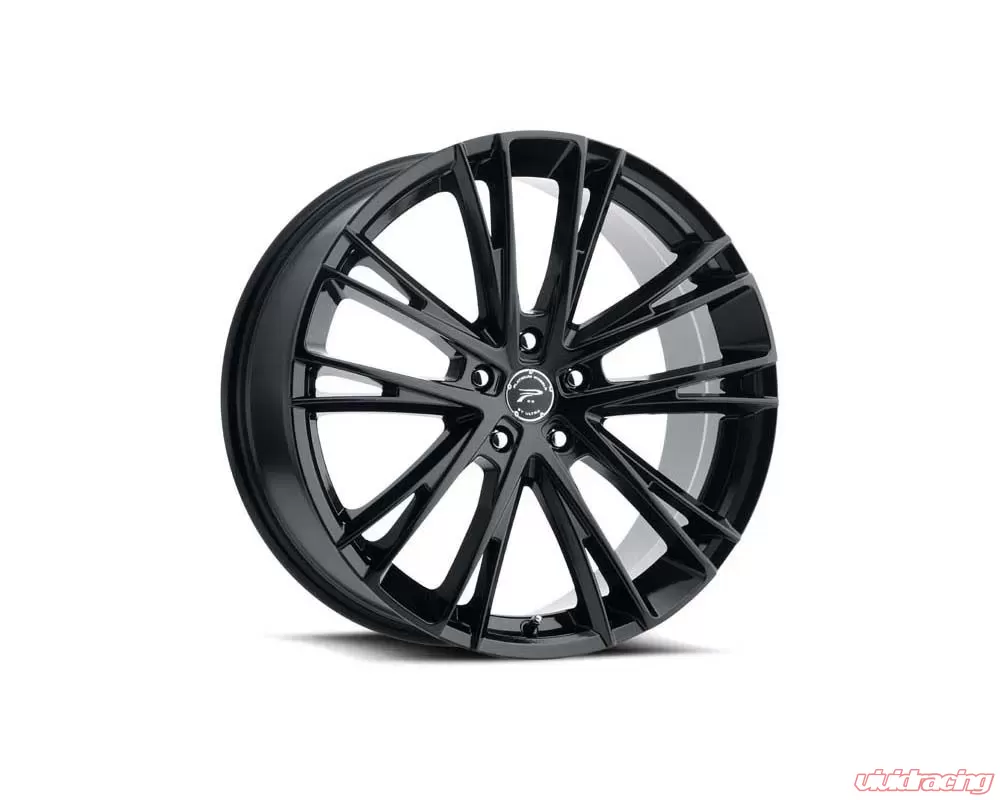 Platinum Wheels 458 Prophecy Wheel 17x8 5x108 40mm Gloss Black w/Clear Coat - 458-7831BK+40