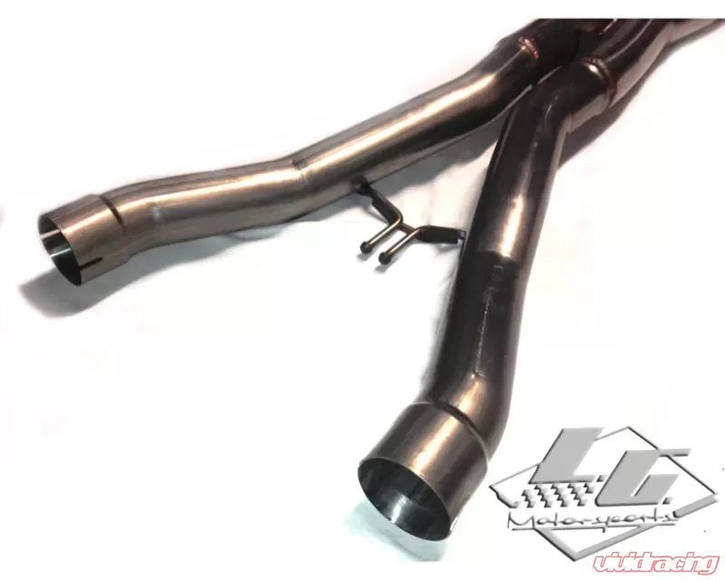 LG Motorsports 1 3/4" to 1 7/8" Super Pro Stepped Off-road Long Tube Headers and X-Pipe w/Catalytic Converters Chevrolet Corvette C7 2014-2019 - LGC7SPSMM