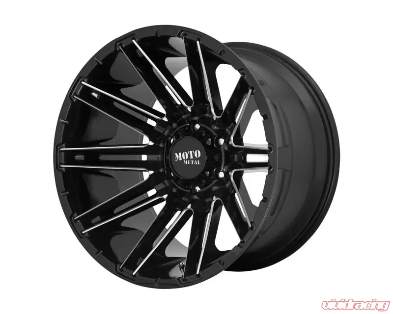 Moto Metal Kraken Wheel 20x10 5X5 -18mm Gloss Black Milled - MO99821050318N