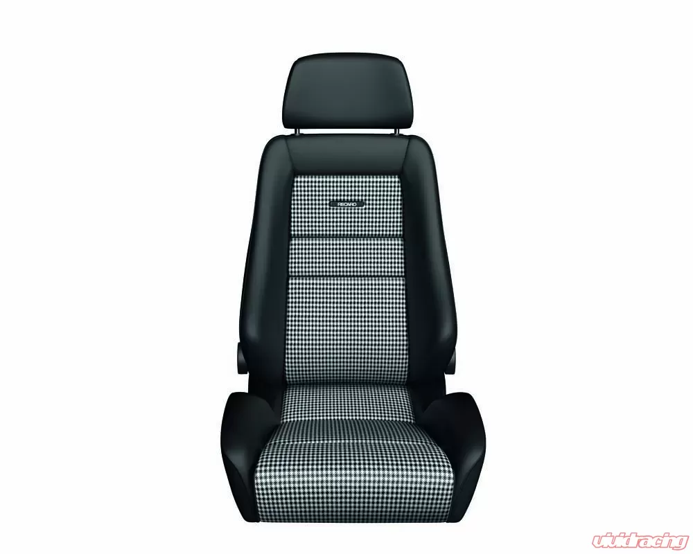 Recaro Classic LX Seat Black Leather | Pepita Fabric | 088.00.0B25