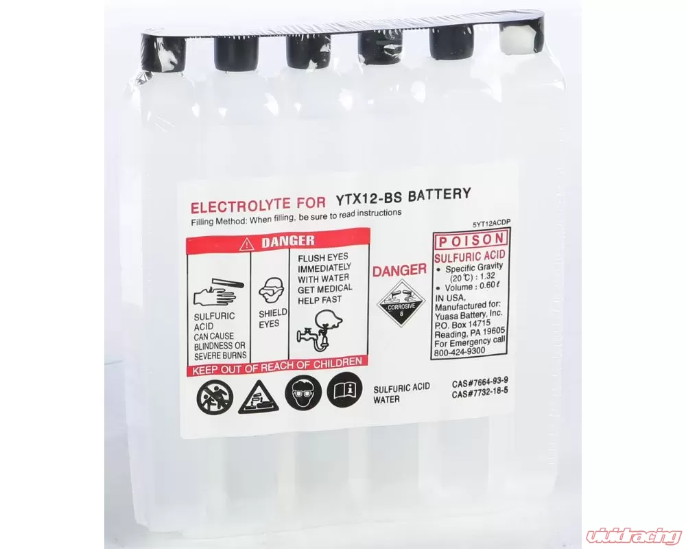 Yuasa YTX12-BS Acid Pack / YTX12-BS EA Electrolyte Pack