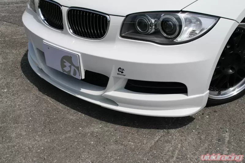 3D Design Urethane Front Lip Spoiler - BMW E82 1-Series Coupe (128i / 135i M-Sport) 08-13